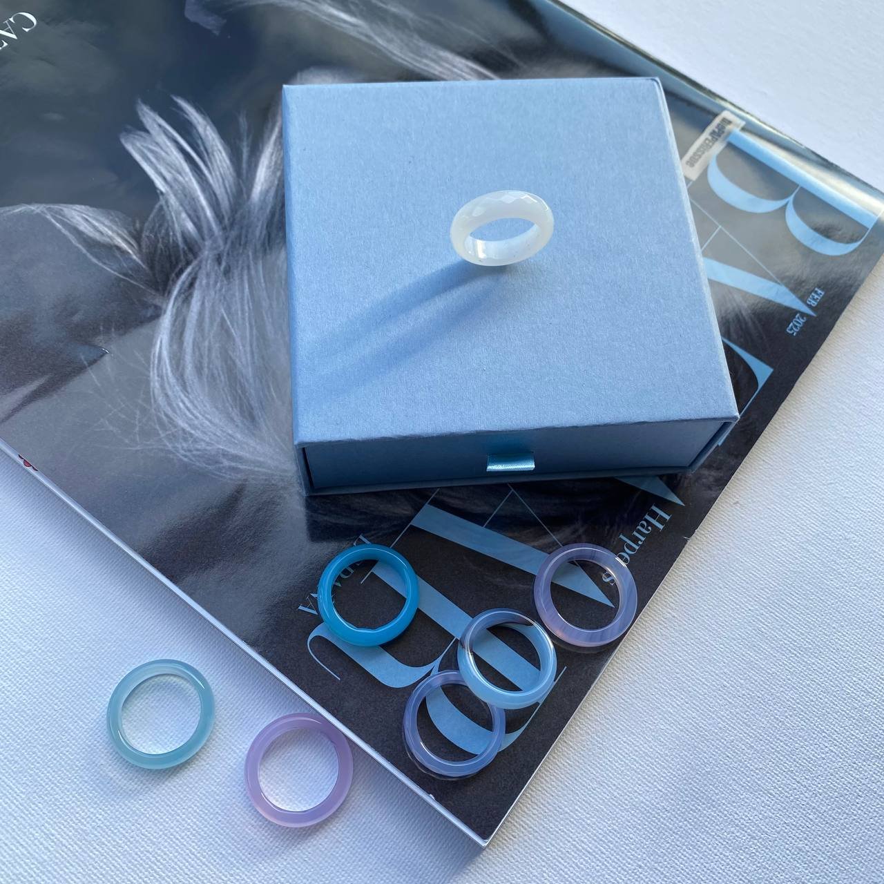 Natural Agate Ring – Minimalist Style with Earthy Energy
