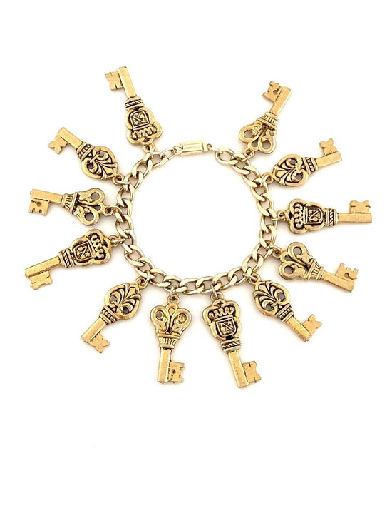 Secret Keys Charm Bracelet