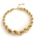 Chunky Gold-Tone Chain Necklace – Bold and Timeless Statement Piece