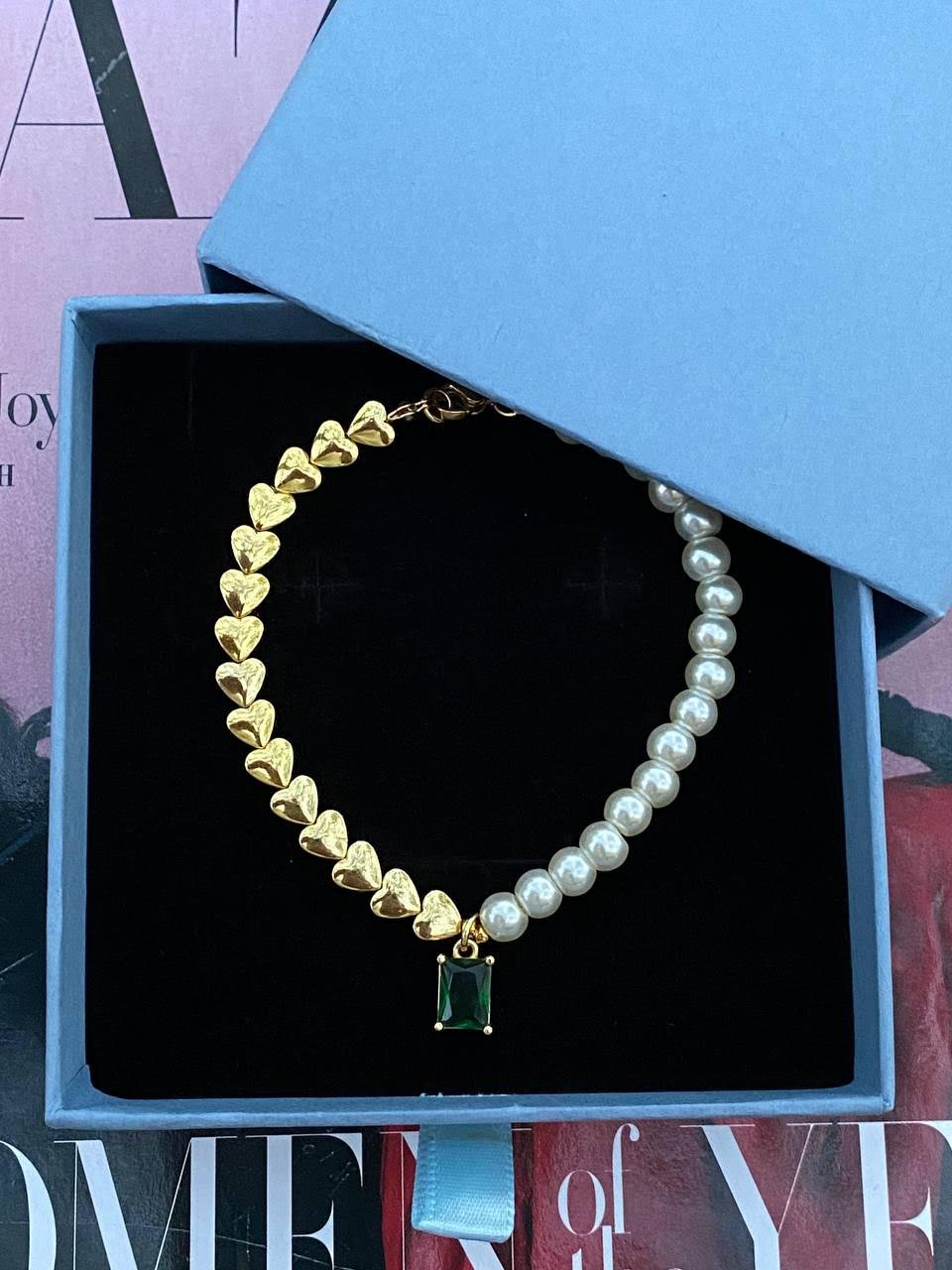 Heart & Pearl Harmony Bracelet