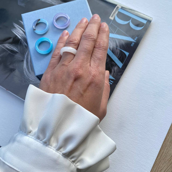 Natural Agate Ring – Minimalist Style with Earthy Energy